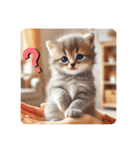 子猫の日常スタンプ（英語ver.）（個別スタンプ：3）