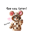 子猫の日常スタンプ（英語ver.）（個別スタンプ：12）