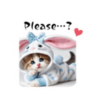 子猫の日常スタンプ（英語ver.）（個別スタンプ：15）