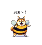 ハチさん太っちょ柴犬 花粉キツめ（個別スタンプ：17）