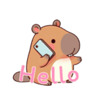 カピバラの生活 (えいご) Ver2（個別スタンプ：10）