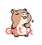 カピバラの生活 (えいご) Ver2（個別スタンプ：11）