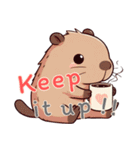 カピバラの生活 (えいご) Ver2（個別スタンプ：12）