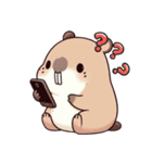 カピバラの生活 (えいご) Ver2（個別スタンプ：27）