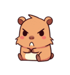 カピバラの生活 (えいご) Ver2（個別スタンプ：34）