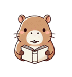 カピバラの生活 (えいご) Ver2（個別スタンプ：39）