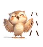 ちびフクロウ（個別スタンプ：3）