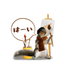 芸術を愛するリスの日常会話（個別スタンプ：1）