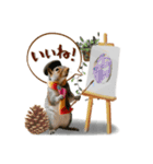 芸術を愛するリスの日常会話（個別スタンプ：8）