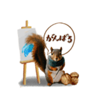 芸術を愛するリスの日常会話（個別スタンプ：11）