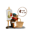 芸術を愛するリスの日常会話（個別スタンプ：13）