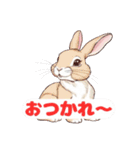 うさぎちゃん挨拶スタンプ（個別スタンプ：19）