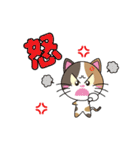 三毛猫「ナナシ」のスタンプ（個別スタンプ：19）