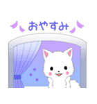 ちび白モフ16【春】（個別スタンプ：2）