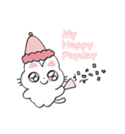 さくら色ねこスタンプ（個別スタンプ：12）