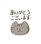 シンプル・クレヨン・ネコ（個別スタンプ：9）