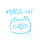シンプル・クレヨン・ネコ（個別スタンプ：19）