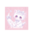 ファンシー ゆめかわいい イラスト 猫（個別スタンプ：4）