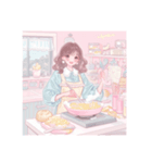 ファンシー ゆめかわいい イラスト 女と男（個別スタンプ：7）