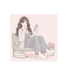 大人女子 イラスト スタンプ 美人 美女（個別スタンプ：8）