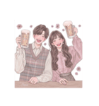 大人女子 イラスト スタンプ 美人 美女（個別スタンプ：10）