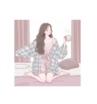 大人女子 イラスト スタンプ 美人 美女（個別スタンプ：12）