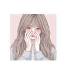 大人女子 イラスト スタンプ 美人 美女（個別スタンプ：14）