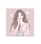 大人女子 イラスト スタンプ 美人 美女（個別スタンプ：16）