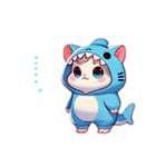 サメネコの日常（個別スタンプ：8）