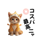 猫＆犬:着ぐるみ（個別スタンプ：11）