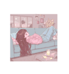 かわいいファンシーイラストの女の子 たち（個別スタンプ：6）