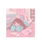 かわいいファンシーイラストの女の子 たち（個別スタンプ：7）