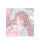 かわいいファンシーイラストの女の子 たち（個別スタンプ：16）