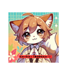 やんちゃ猫の表情スタンプ（個別スタンプ：7）