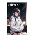 陰気でセクシャルな無造作宇宙女の子（個別スタンプ：6）