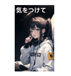 陰気でセクシャルな無造作宇宙女の子（個別スタンプ：8）
