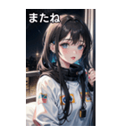 陰気でセクシャルな無造作宇宙女の子（個別スタンプ：10）