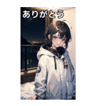 陰気でセクシャルな無造作宇宙女の子（個別スタンプ：15）