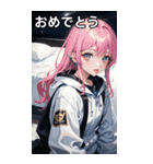 陰気でセクシャルな無造作宇宙女の子（個別スタンプ：19）