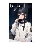 陰気でセクシャルな無造作宇宙女の子（個別スタンプ：31）