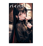 黒髪大賢者海賊女の子（個別スタンプ：9）