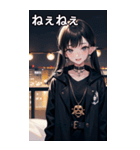 黒髪大賢者海賊女の子（個別スタンプ：24）