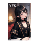 黒髪大賢者海賊女の子（個別スタンプ：35）
