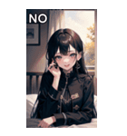 黒髪大賢者海賊女の子（個別スタンプ：36）