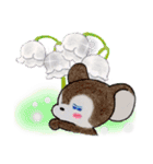 【春】☆チビねずくんのシンプルLife☆（個別スタンプ：1）