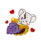 【春】☆チビねずくんのシンプルLife☆（個別スタンプ：26）