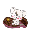 【春】☆チビねずくんのシンプルLife☆（個別スタンプ：27）
