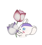 【春】☆チビねずくんのシンプルLife☆（個別スタンプ：33）