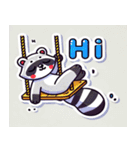 ブラブラのアライグマのスタンプ@SFW（個別スタンプ：1）