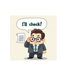 会社員が使う挨拶（個別スタンプ：10）